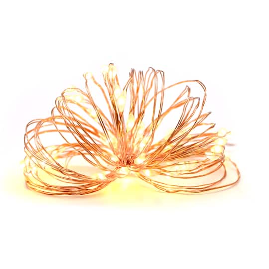 50ct. Warm White & Amber LED String Lights by Ashland®